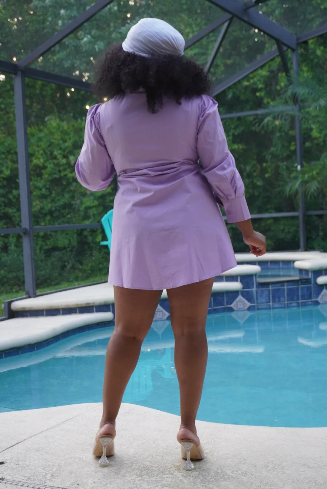 Flamingo Tie Top Blouse