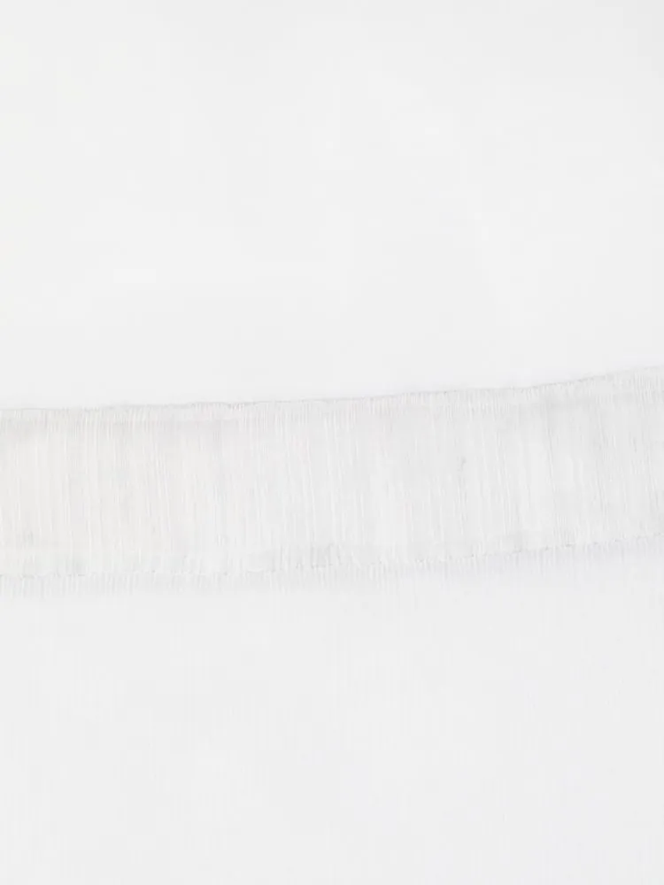 Helmut Lang Poplin Shirt Dress in Optic White