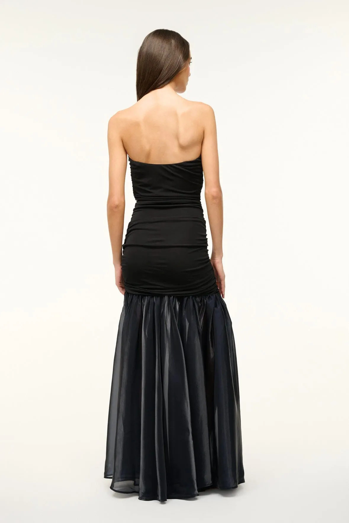 LIYA DRESS | BLACK NAVY