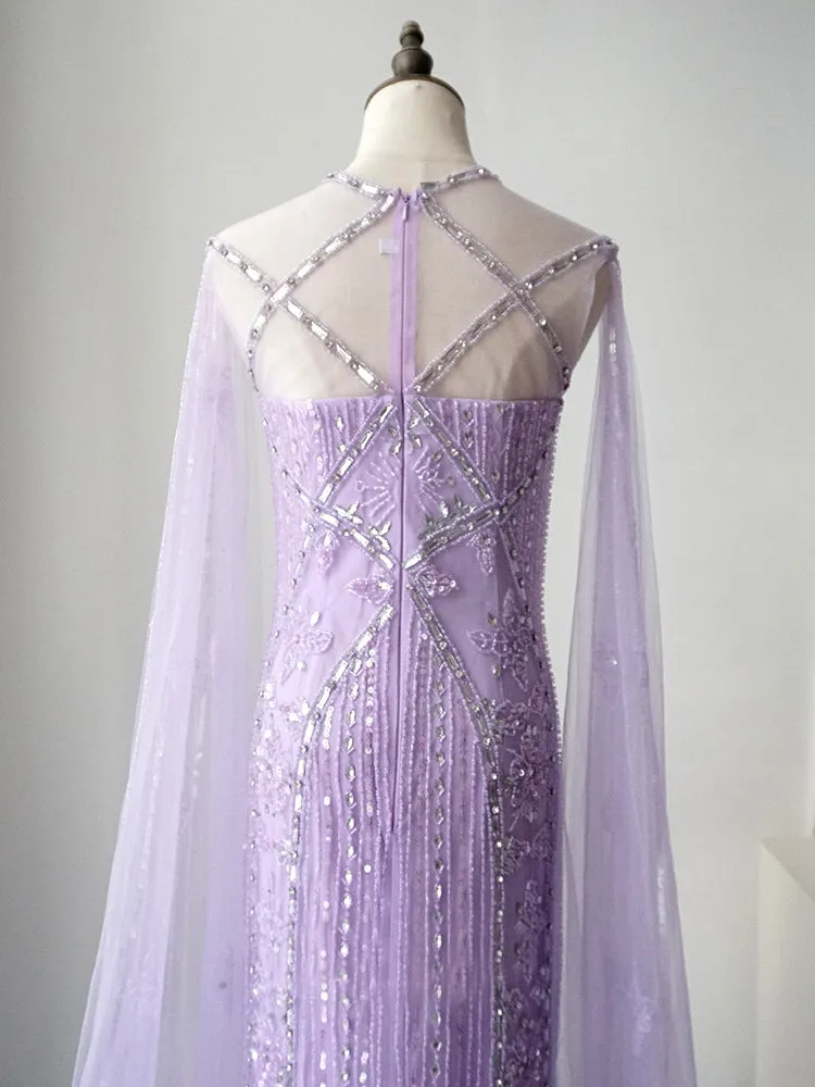 Luxury Mermaid Long Prom Dresses Gorgeous Full Beaded Long Evening Gown Formal Dresses FUE004